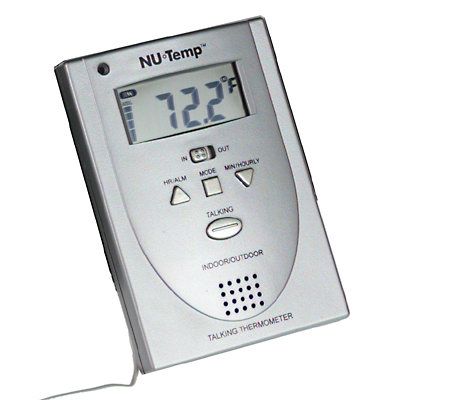 Room Thermometer with V shape Metal Back, Celsius - Fahrenheit
