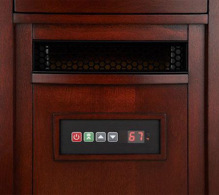 Duraflame Powerheat 1500W Infrared Quartz Heater w Timer u0026 Remote - QVC.com