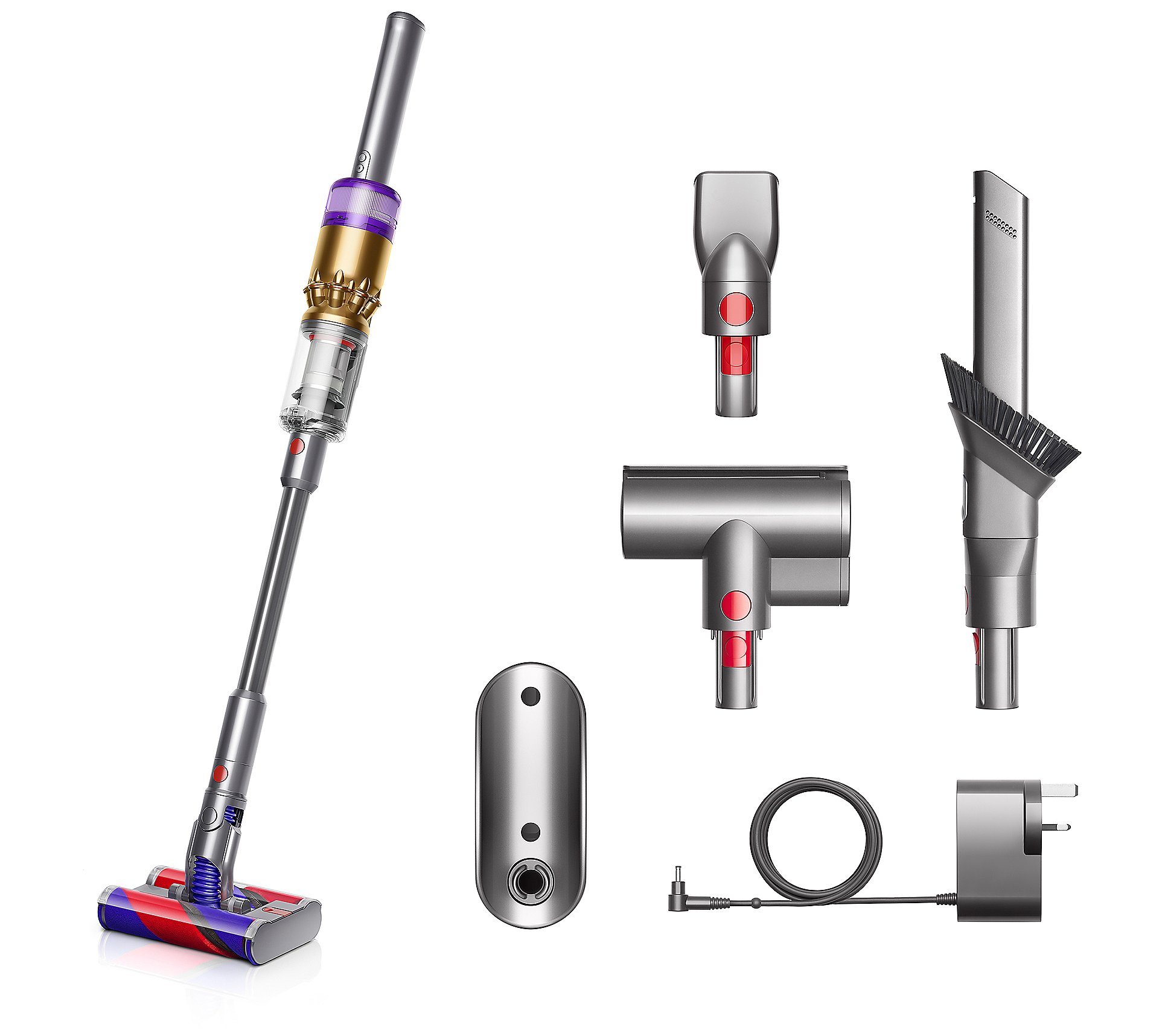 Dyson Omni-Glide Cordless Stick Vacuum Cleaner with 3 Tools (Purple/Nickel)
