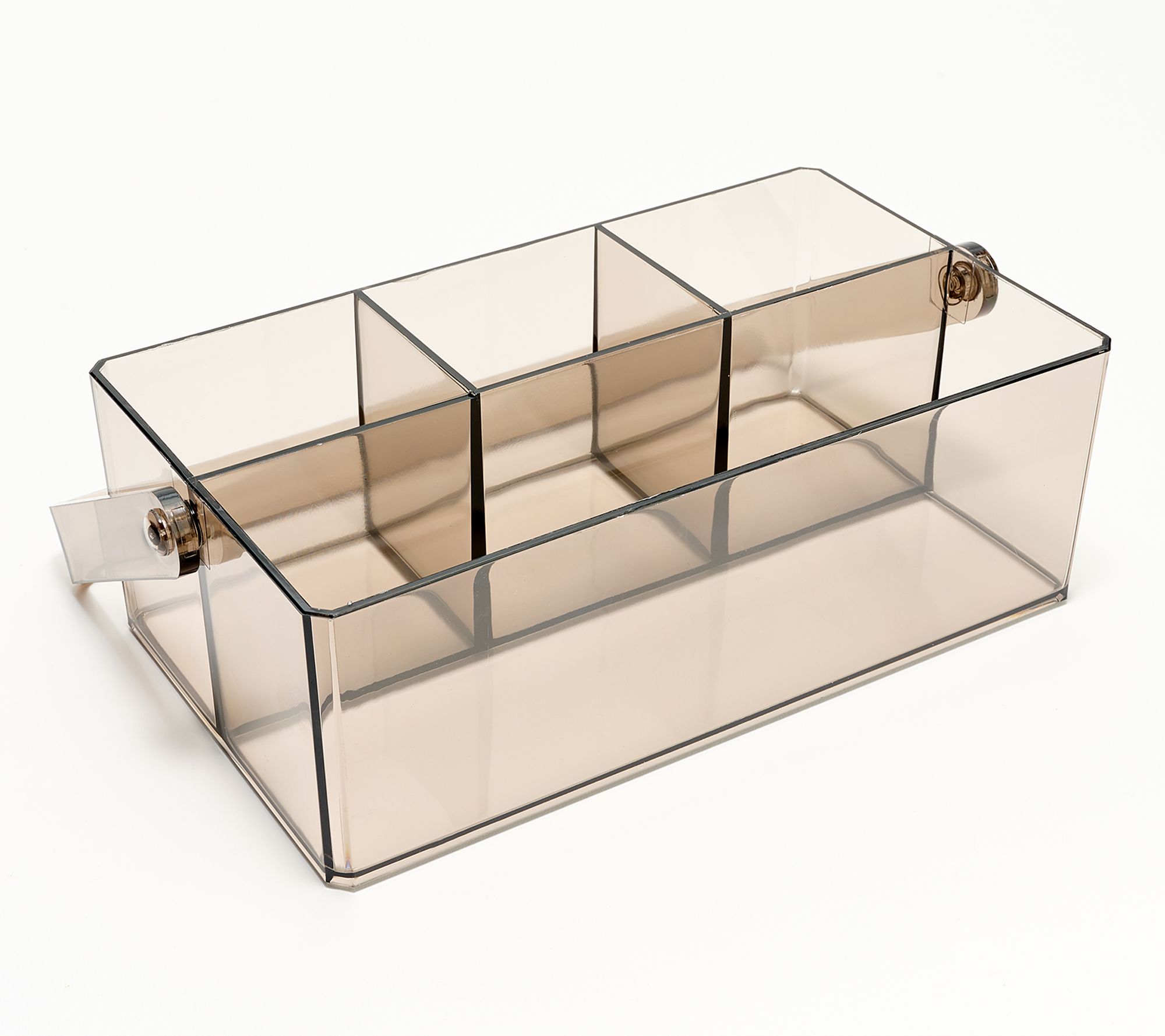 C E Ll A Set Of 2 Clear Caddies With Dividers - Qvc.com