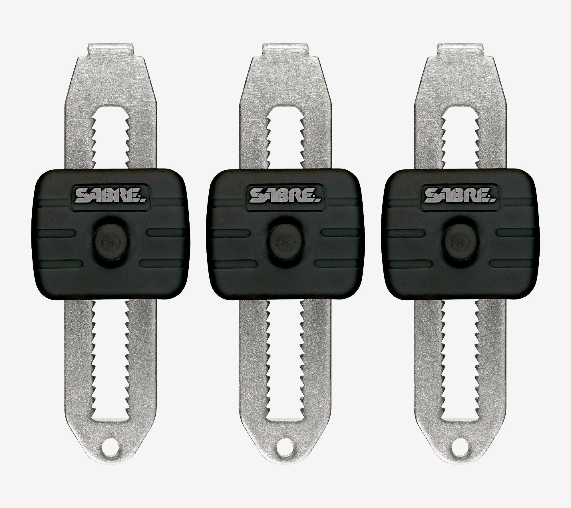 Sabre Set of 3 Compact Travel Door Locks with Gift Boxes