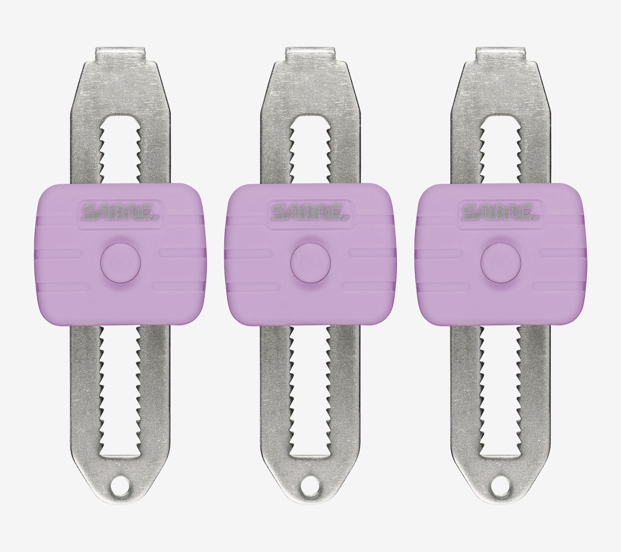 Sabre Set of 3 Compact Travel Door Locks with Gift Boxes