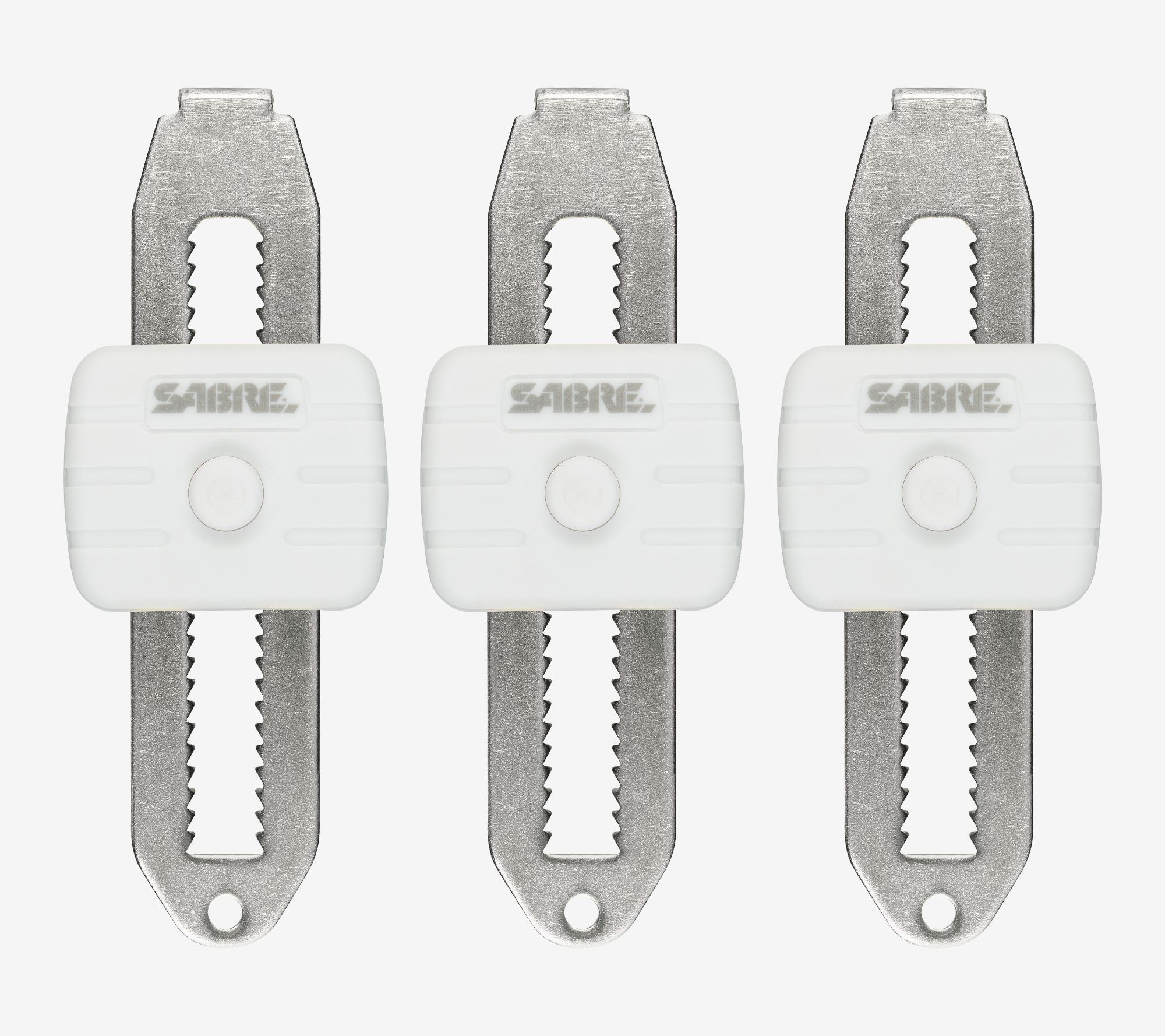 Sabre Set of 3 Compact Travel Door Locks with Gift Boxes