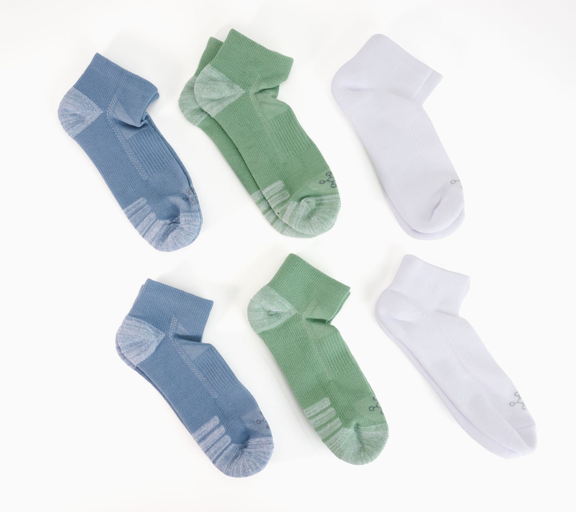 Tommie Copper Set of 6 Ultralite Microfiber Ankle Socks