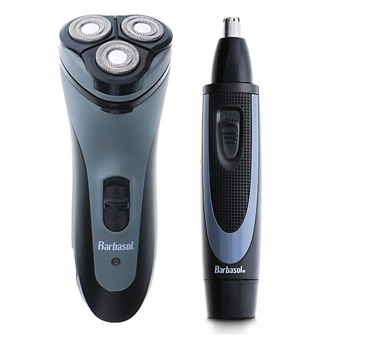 Barbasol 2-in-1 Rotary Shaver and Nose TrimmerKit