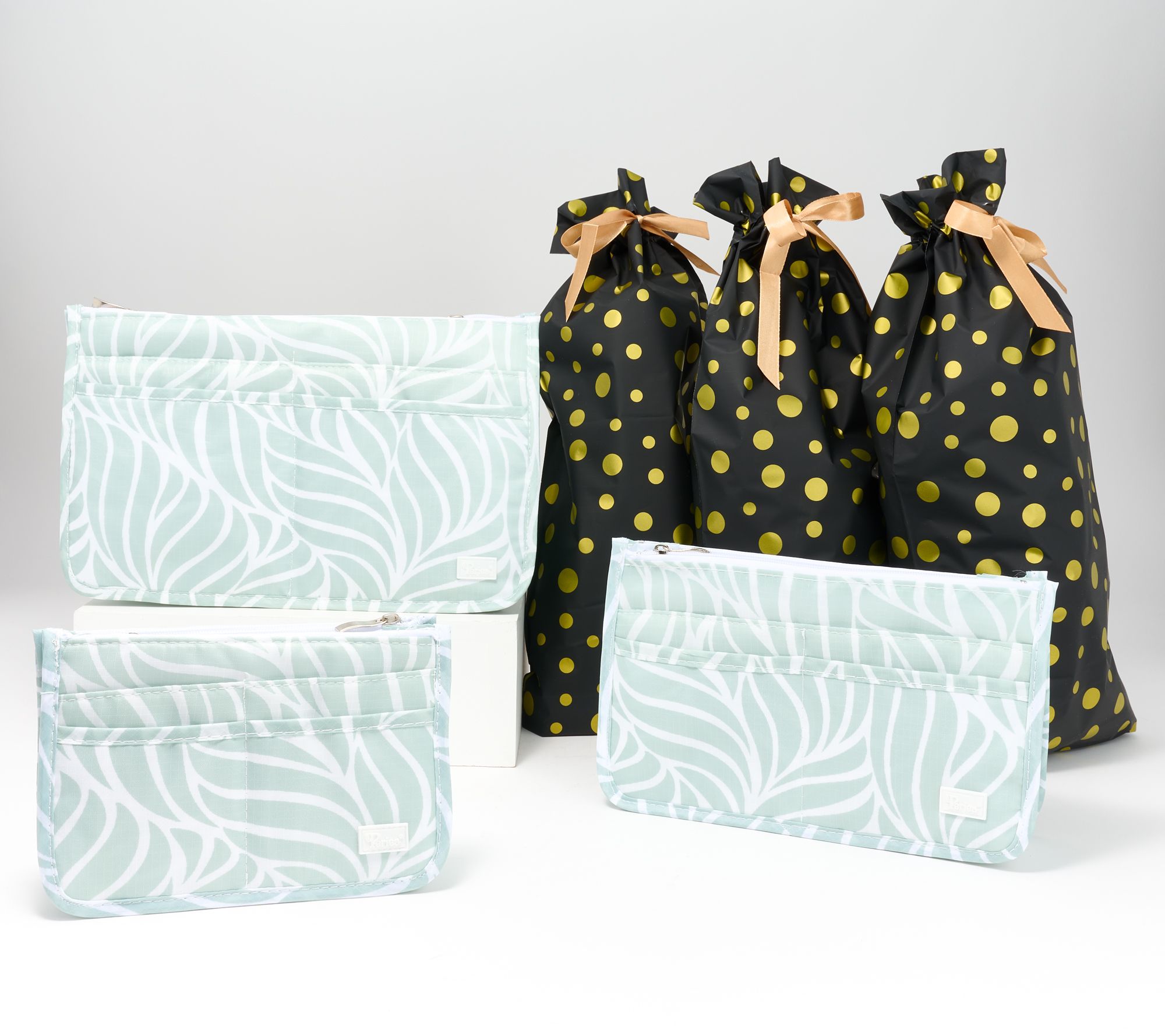 "As Is" Periea Set of 3 Purse Organizers with Gift Bags