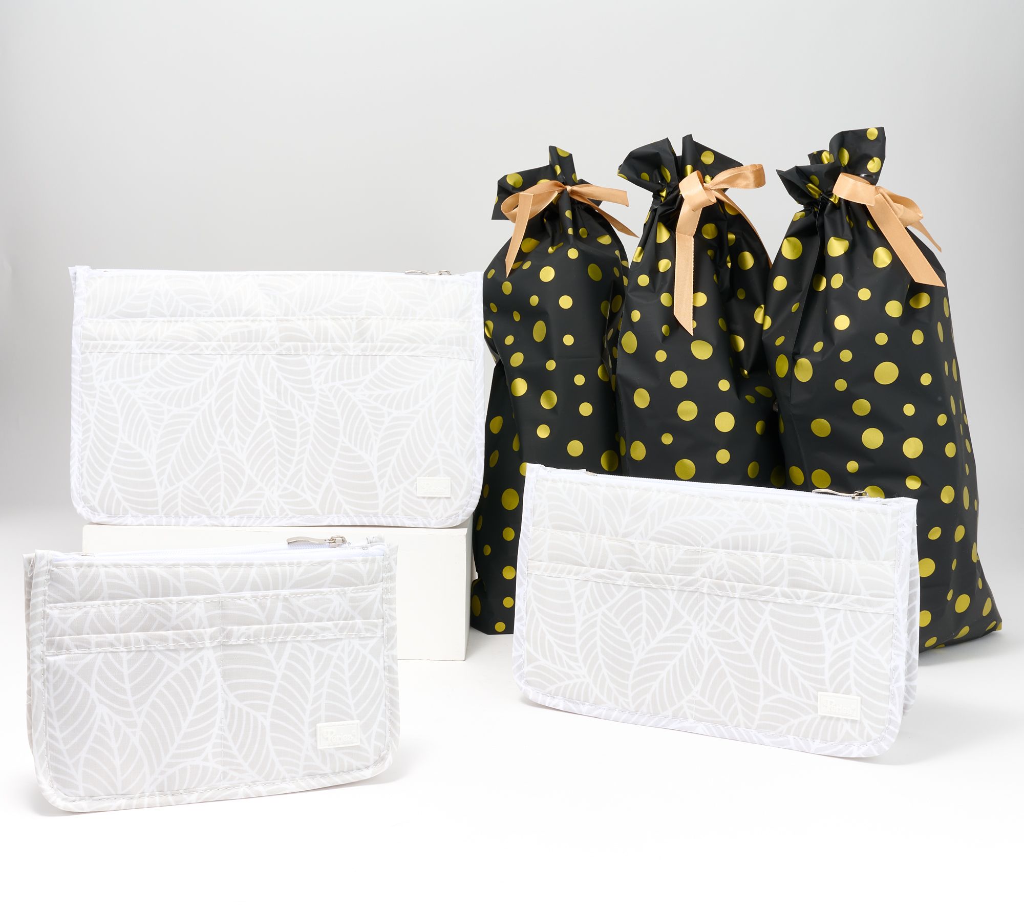 "As Is" Periea Set of 3 Purse Organizers with Gift Bags
