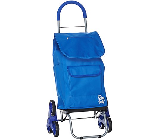 Trolley Dolly 2-in-1 Folding Cart & Dolly with Stair Climbing Wheels