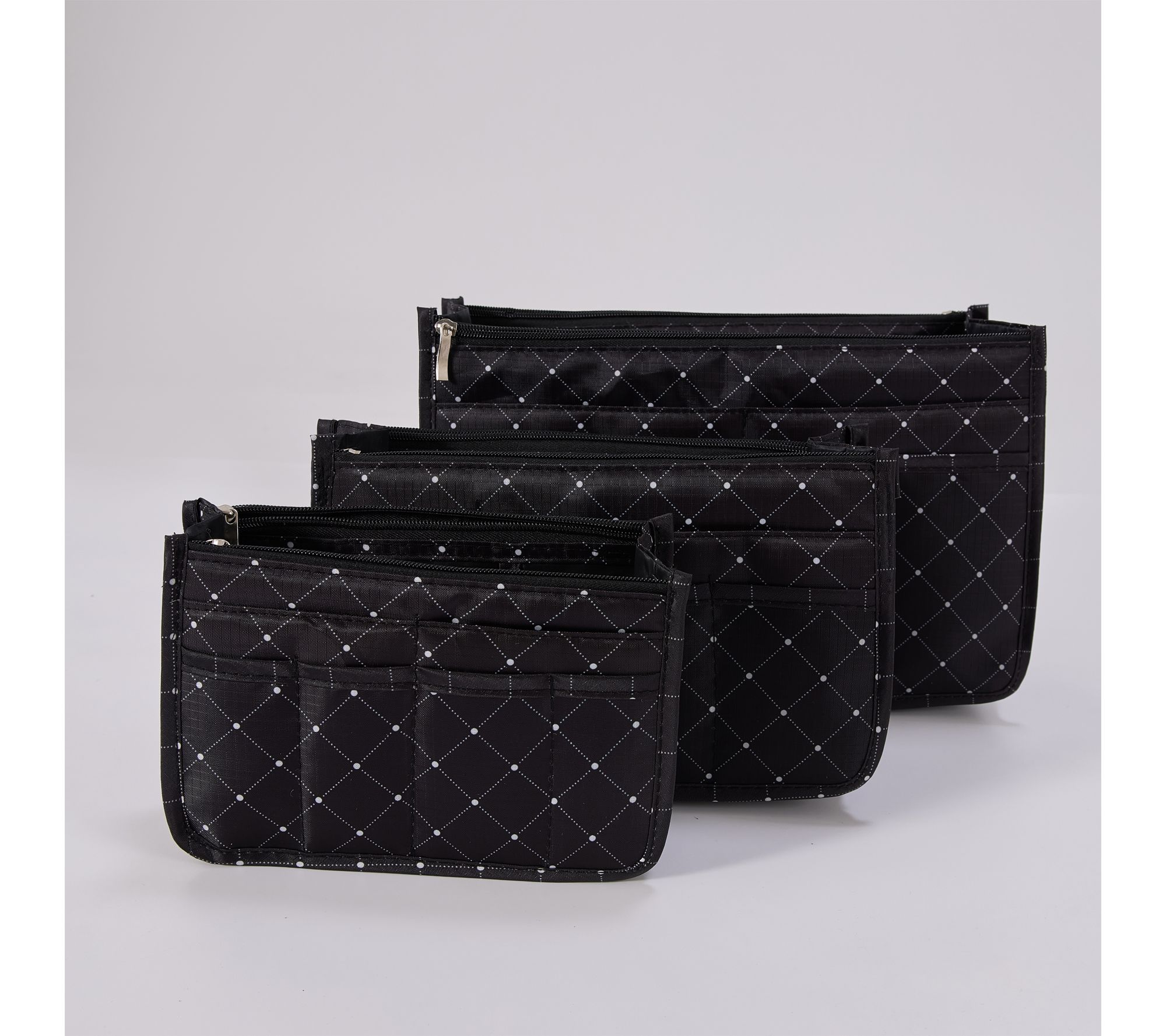 "As Is" Periea Set of 3 Purse Organizers