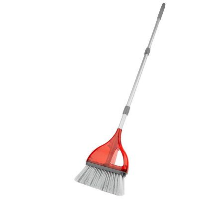 Don Aslett's Expandable Broom with Pet Brush and Dust Pan - QVC.com