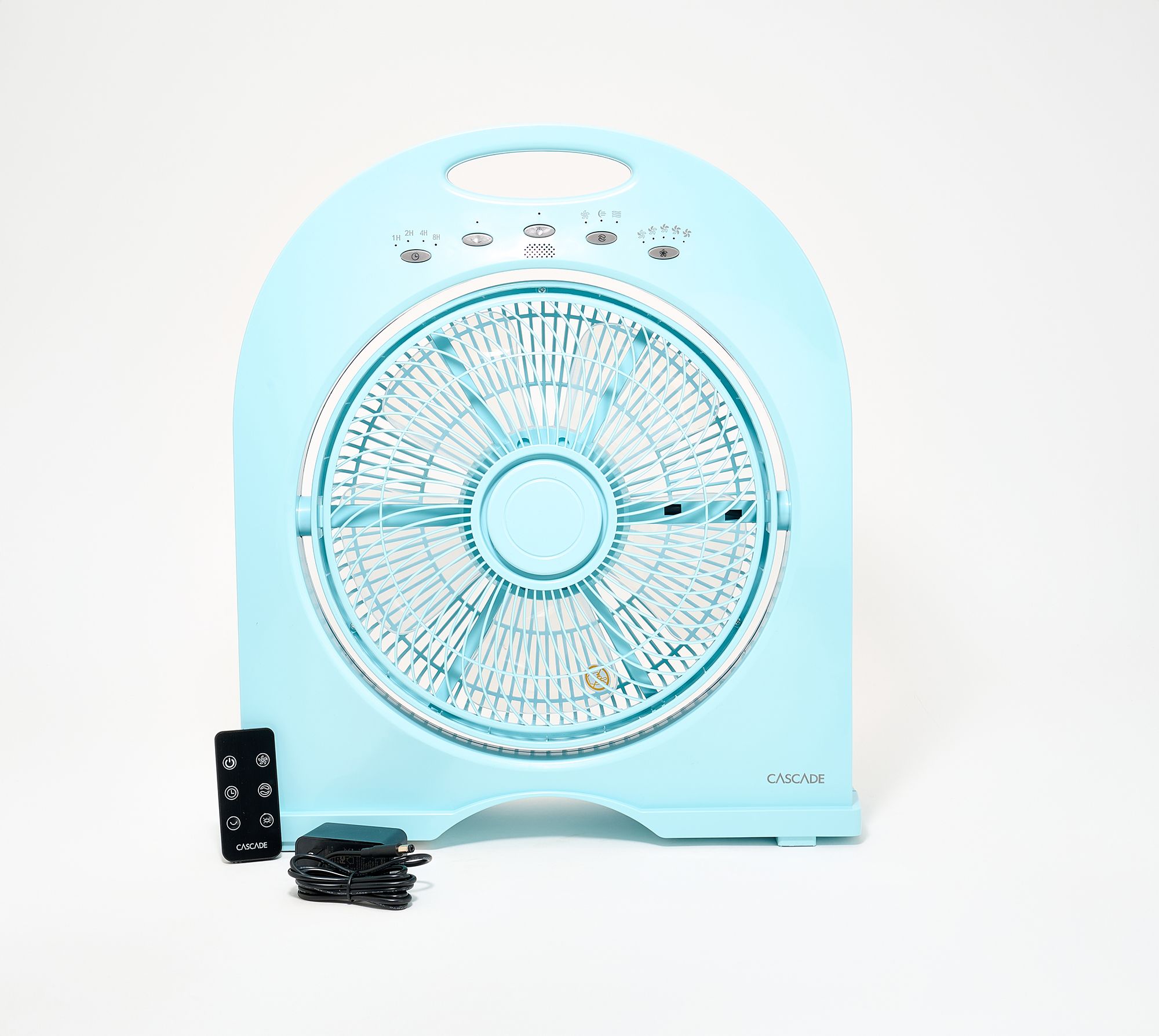 Cascade Capri 12" Cordless Rechargeable Fan with Remote