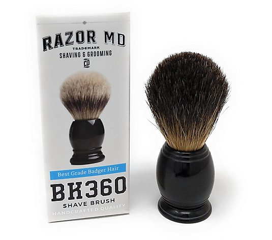 RAZOR MD Black360 Shave Brush Best Badger