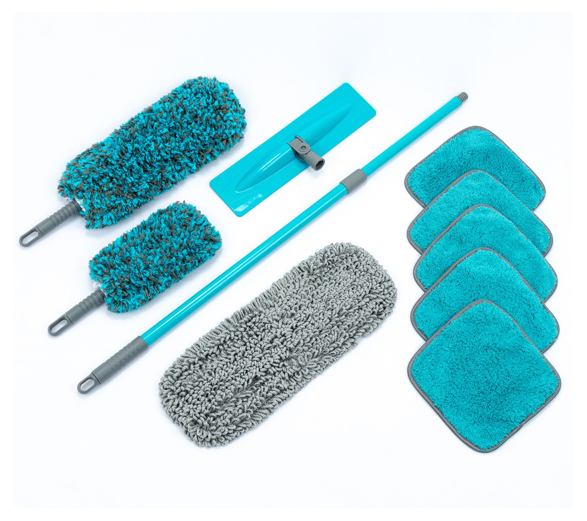 CAMPANELLI 10pc Mop Dusters & Towels MachineWash Set