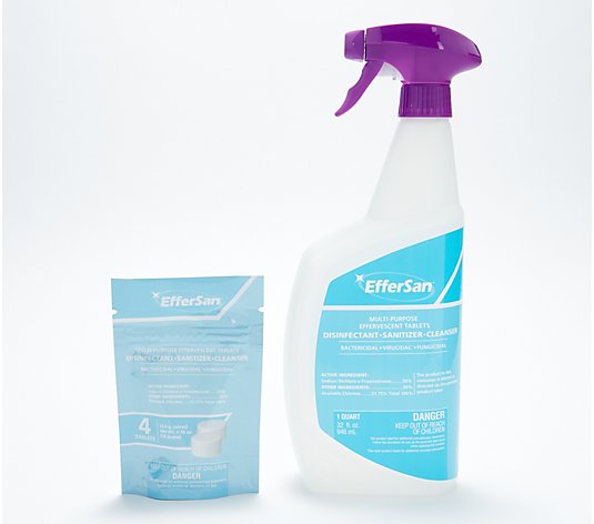 EfferSan Multi-Purpose Disinfecting & Sanitizing 128oz Spray Kit
