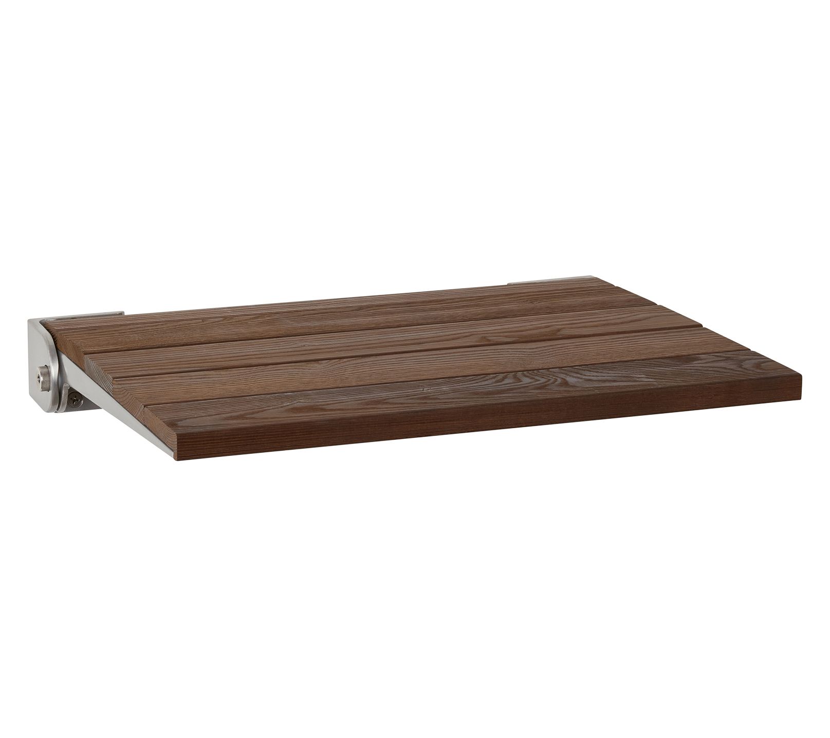 Seachrome 18" Folding Wall Mount Shower Bench Seat Ash Wood