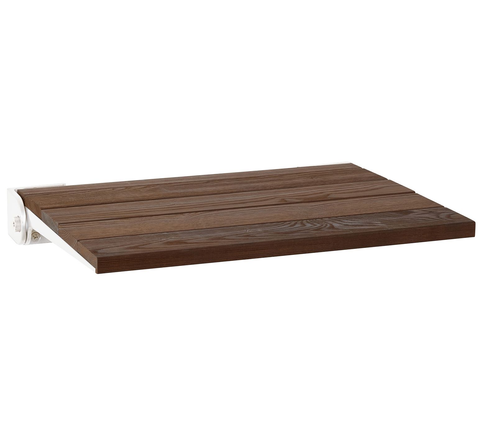 Seachrome 18" Folding Wall Mount Shower Bench Seat Ash Wood