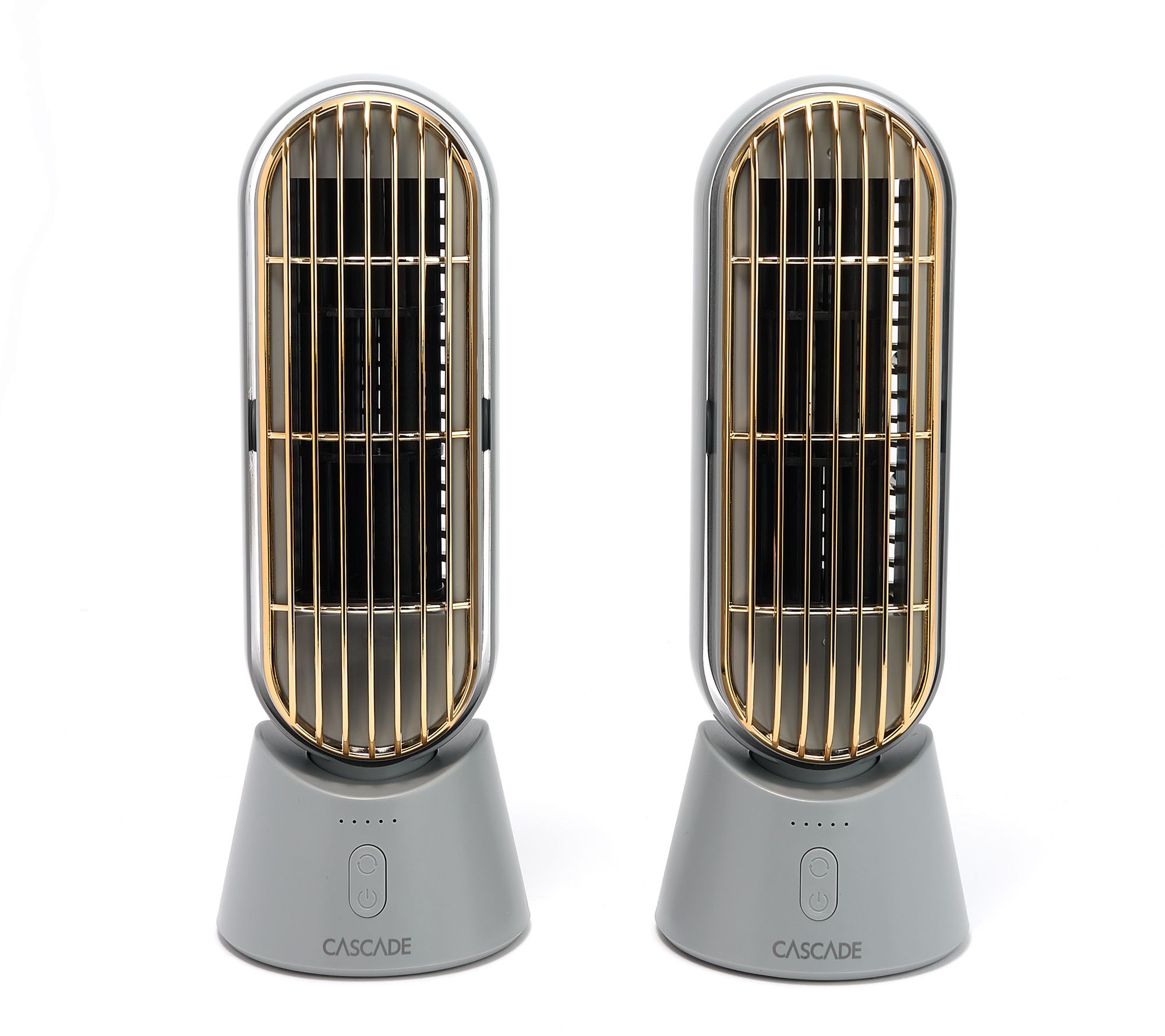 Cascade Set of 2 Portable Rechargeable 10" Fan