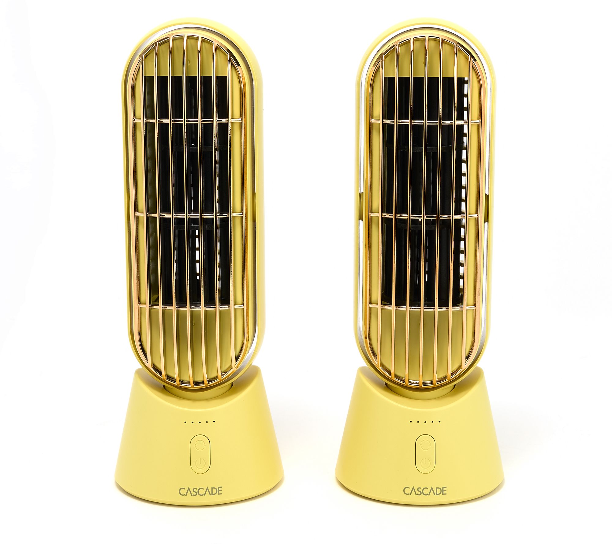 Cascade Set of 2 Portable Rechargeable 10" Fan