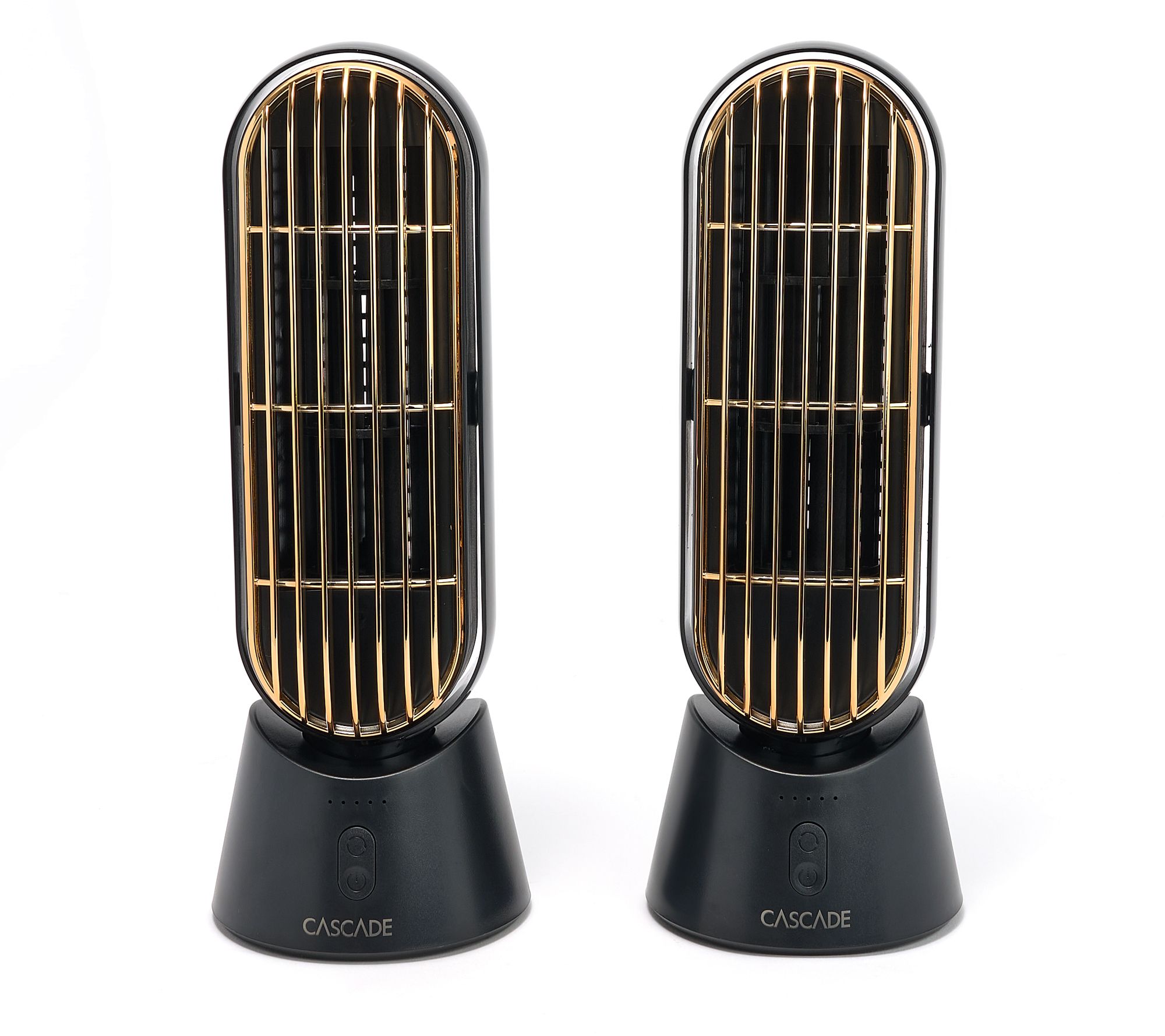 Cascade Set of 2 Portable Rechargeable 10" Fan