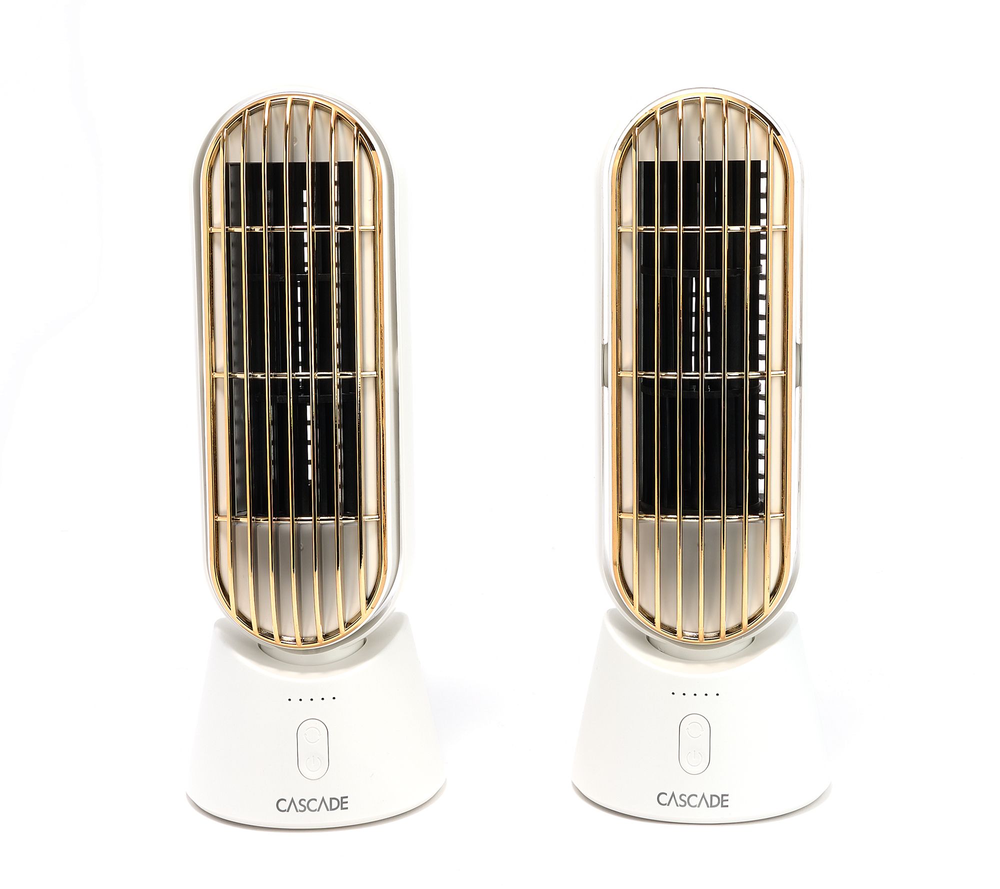 Cascade Set of 2 Portable Rechargeable 10" Fan