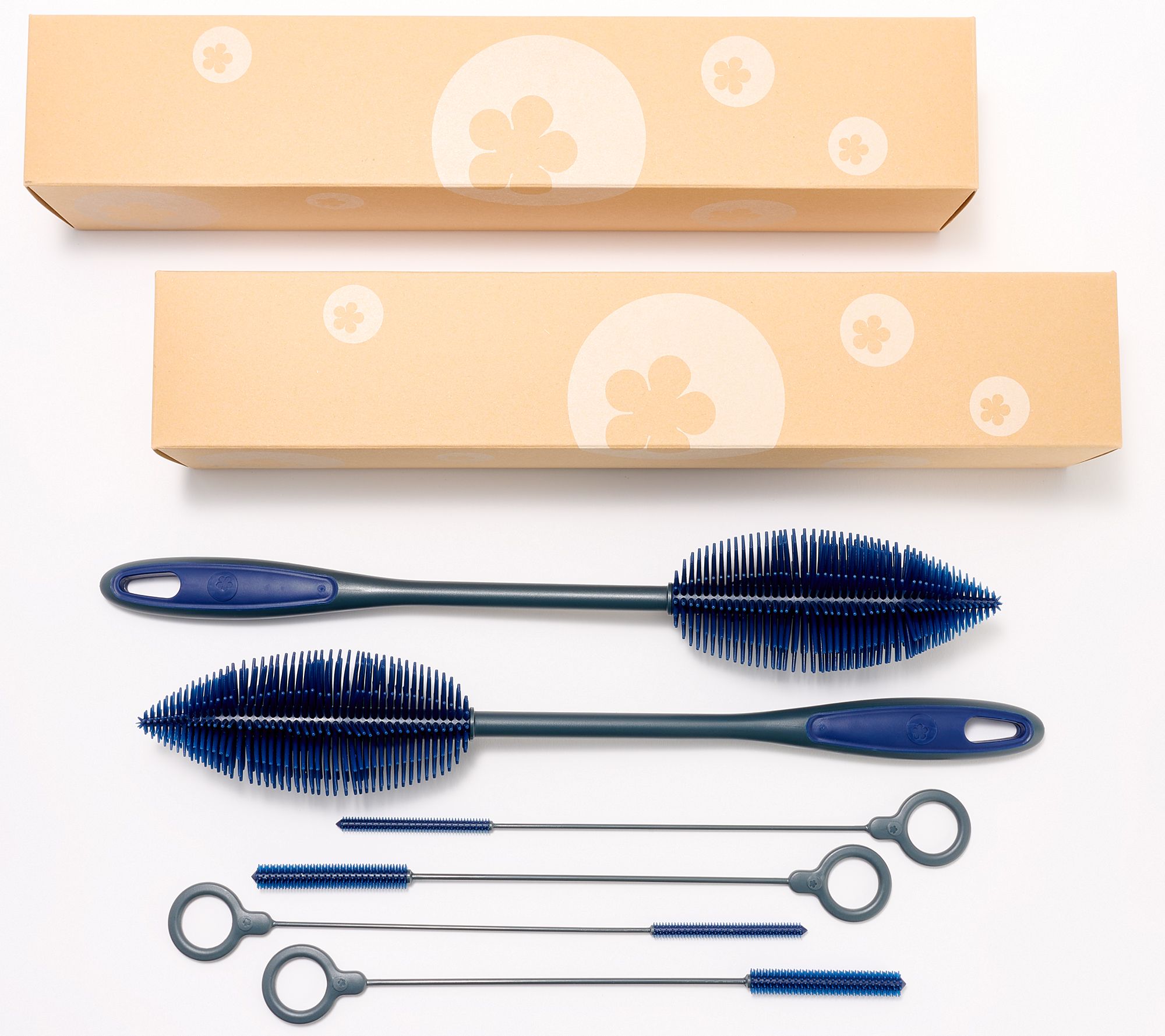 "As Is" Kochblume S/2 Silicone Bottle & Straws Cleaning Brush