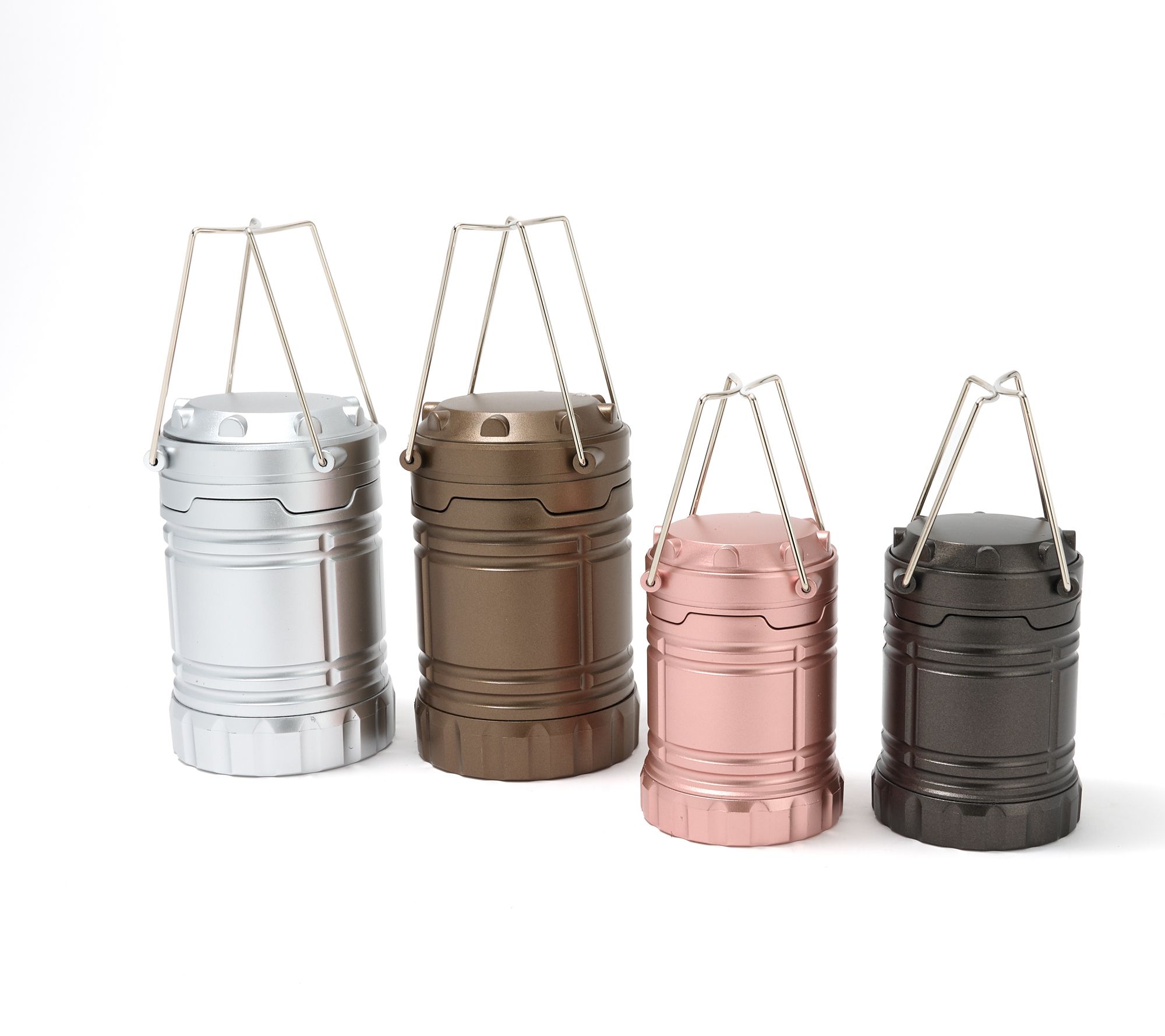  SecureBrite Set of 2 Large and 2 Mini Lanterns