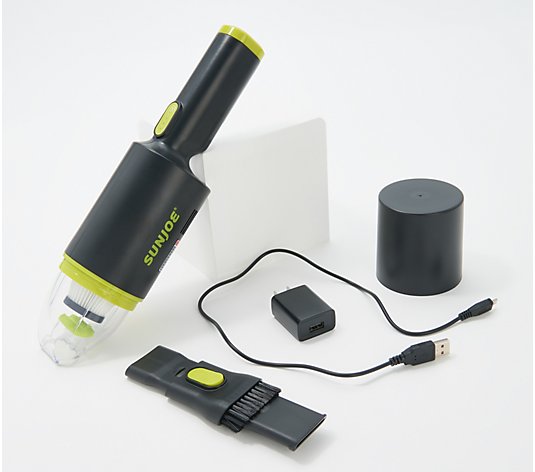 Sun Joe Cordless 8V Handheld Auto Vacuum w/ USB Charger