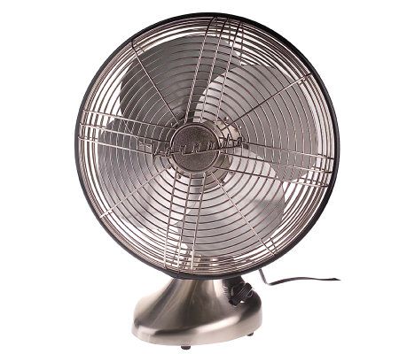 Vornado Silver Swan Art Deco Design Oscillating Fan - QVC.com