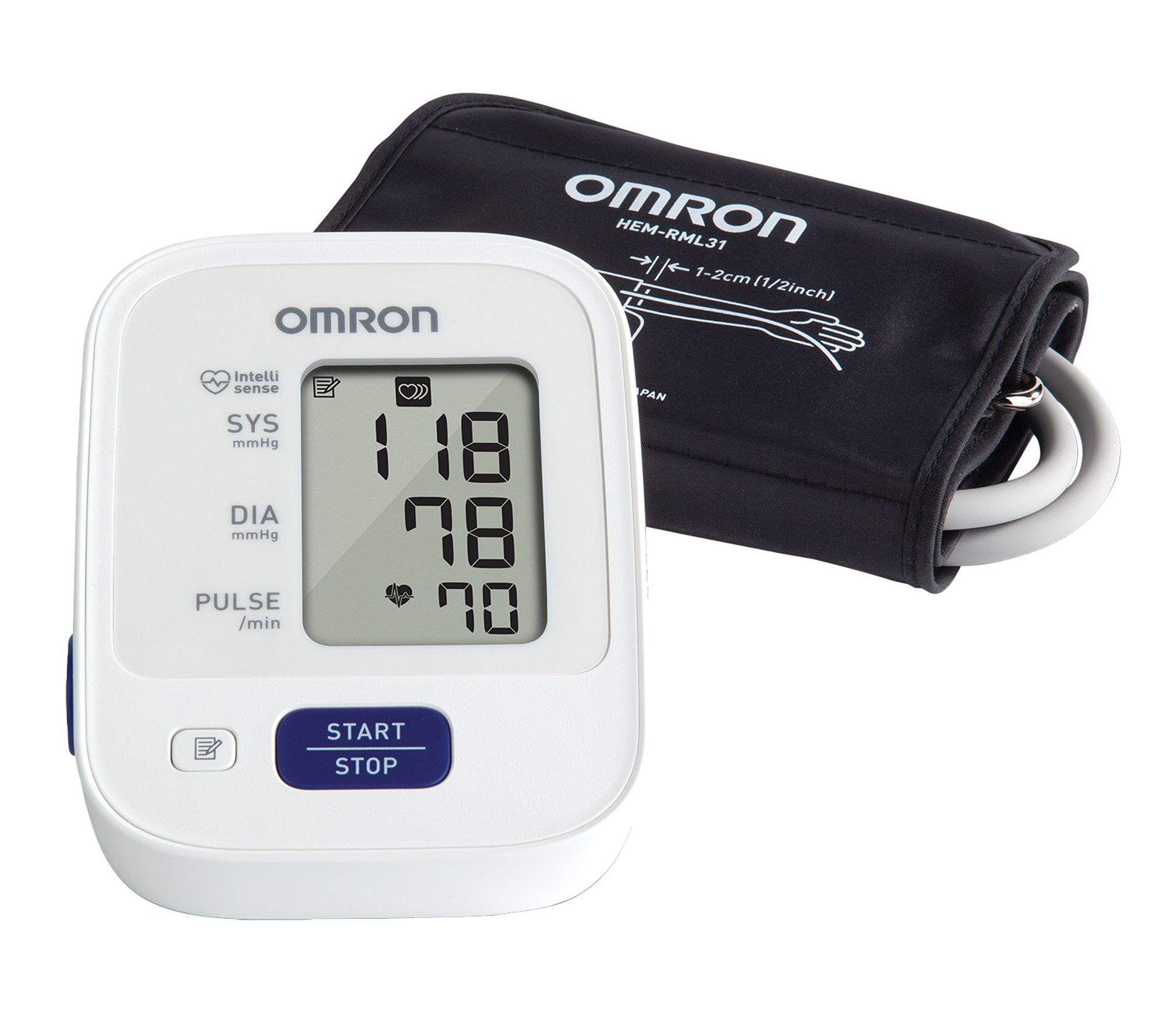 Omron 3 Series Upper Arm Blood Pressure Monitor Small Cuff QVC