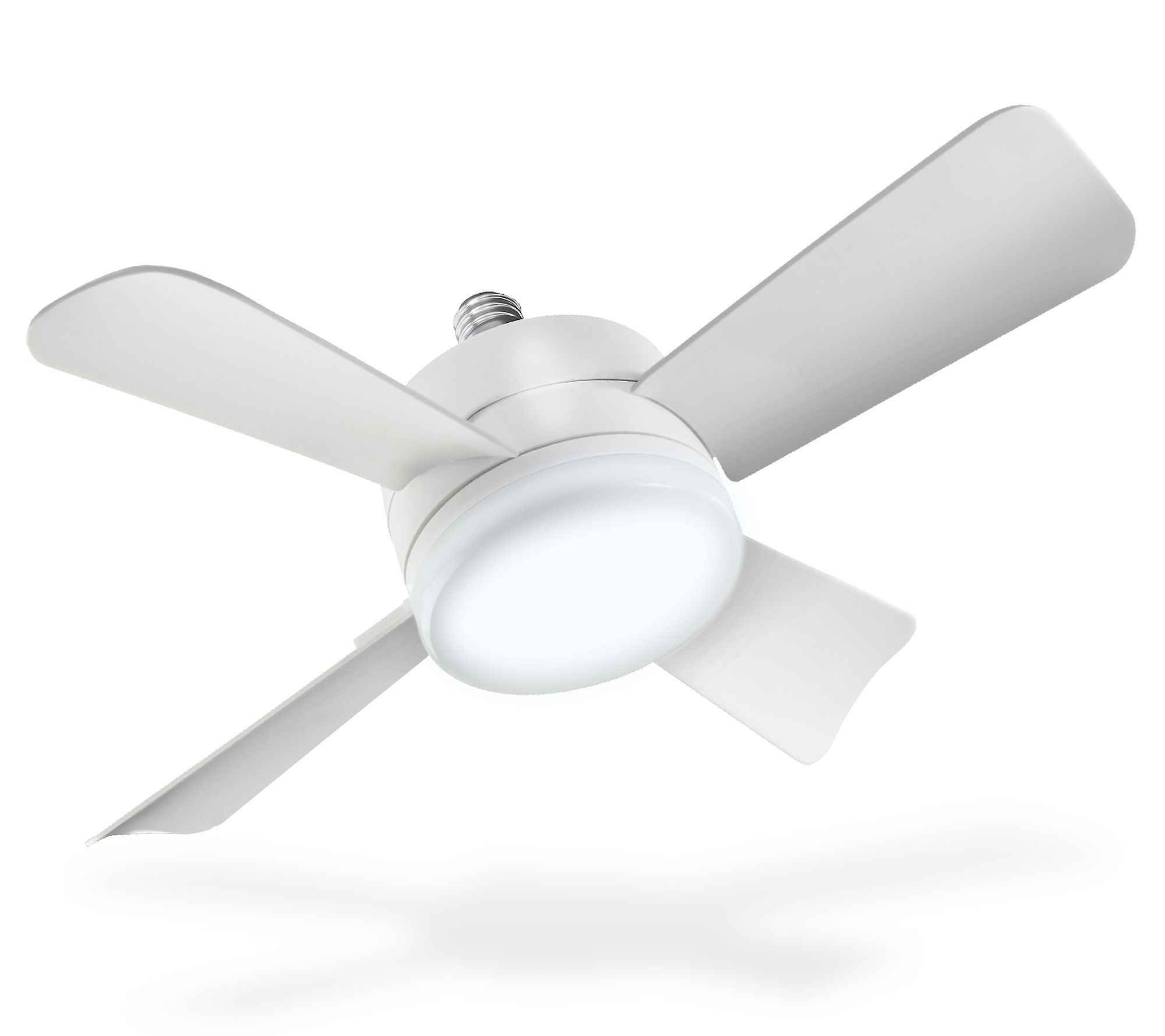 Bell & Howell 2-in-1 Socket Ceiling 3 Speed Fan & LED Light with Remote