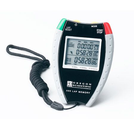 Oregon Scientific SL928M 500 Lap Handheld Stopwatch — QVC.com