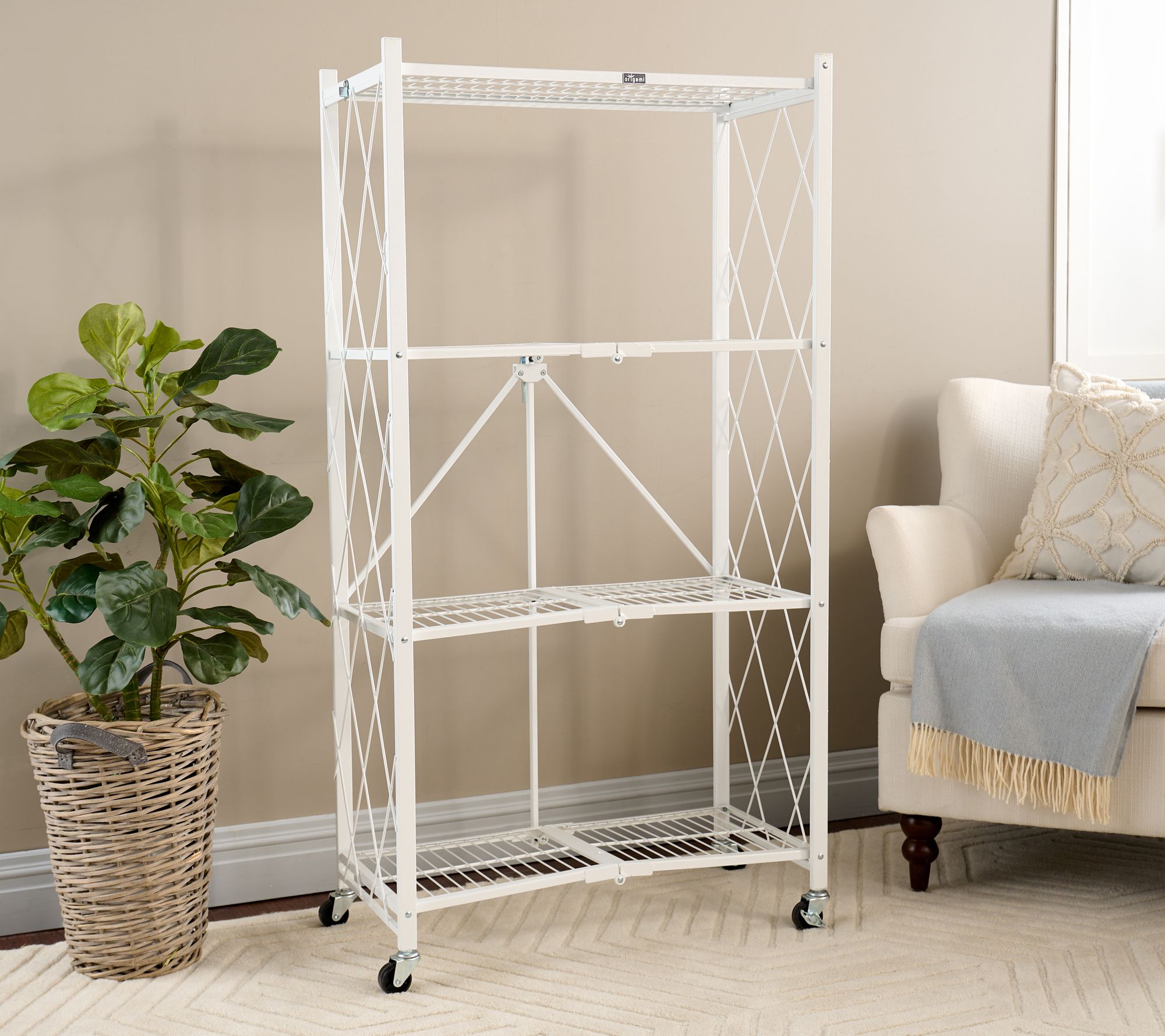 "As Is" Pop-It 4 Tier Collapsible Wire Rack