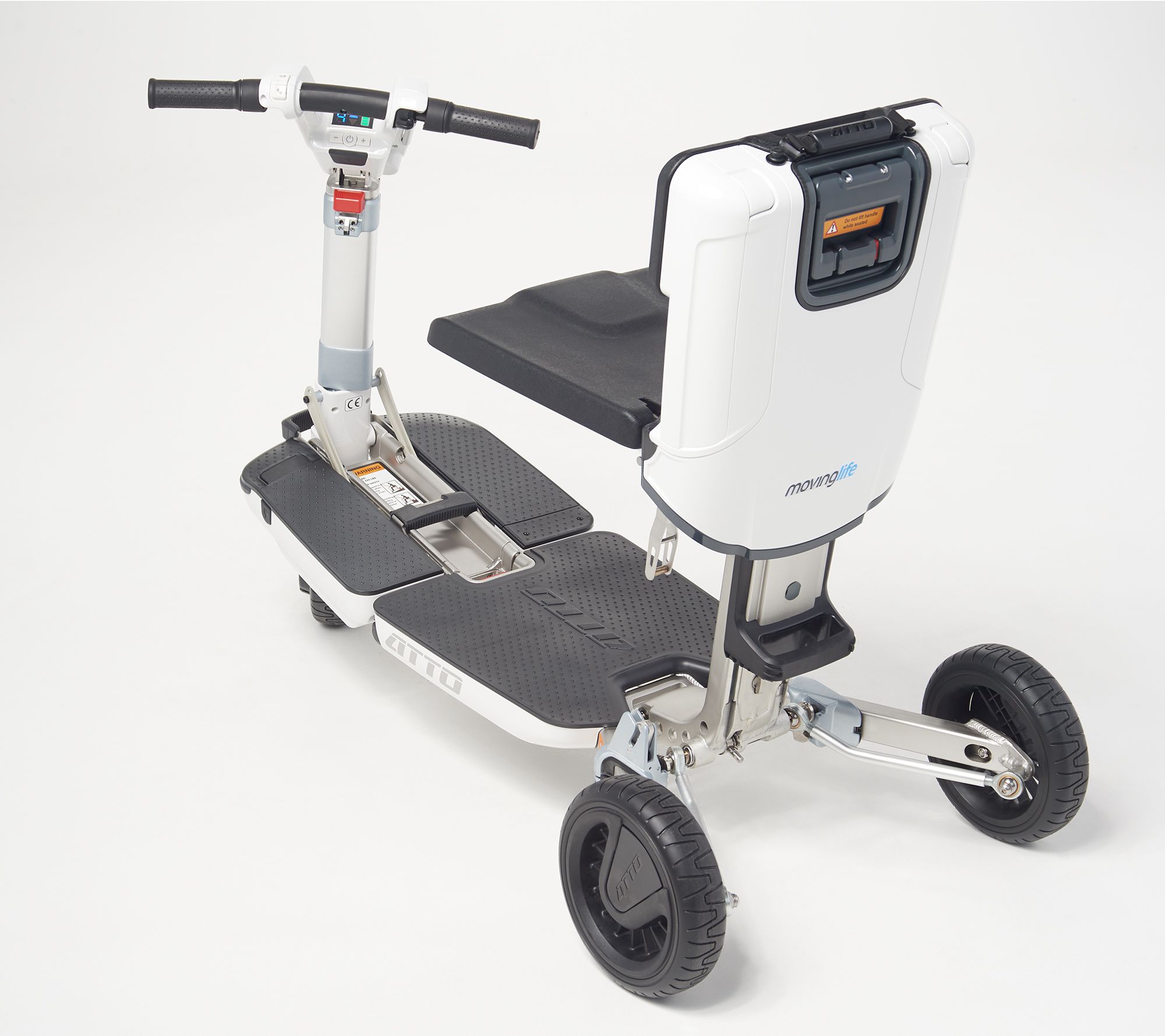 MovingLife ATTO Folding Mobility Scooter with Seat Cushion
