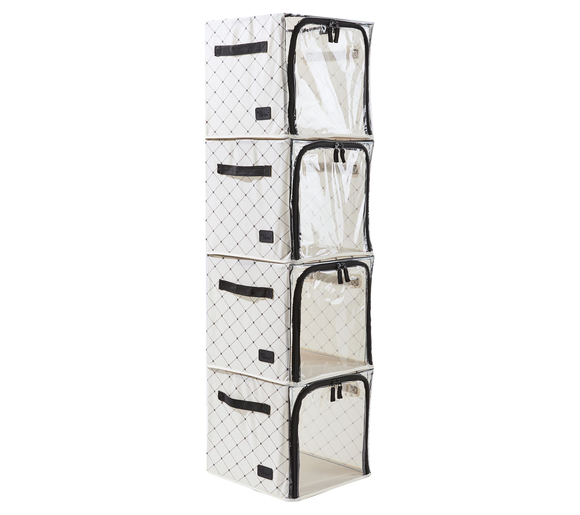 Periea Set of 7 Assorted Collapsible StorageBoxes ,Metallic Marble