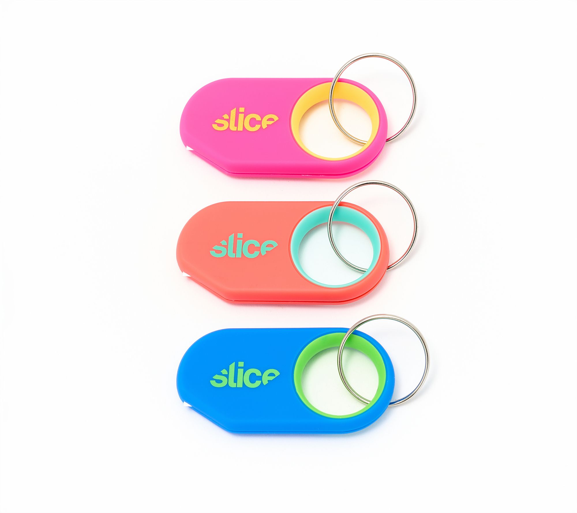  Slice Set of 3 Key Chain Safety Cutters