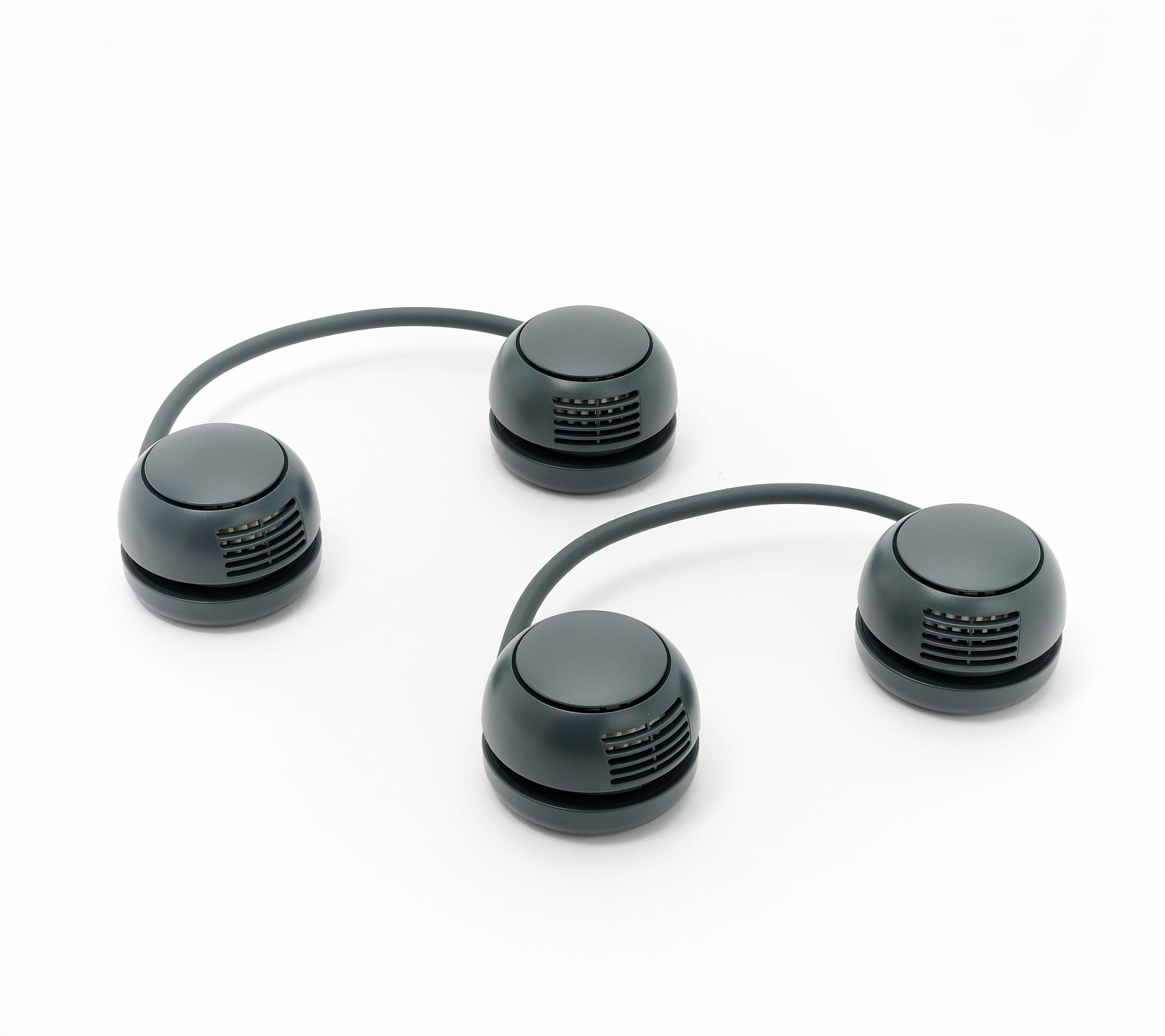 ThreeSixFive Set of 2 Wearable Retractable Neck Fans