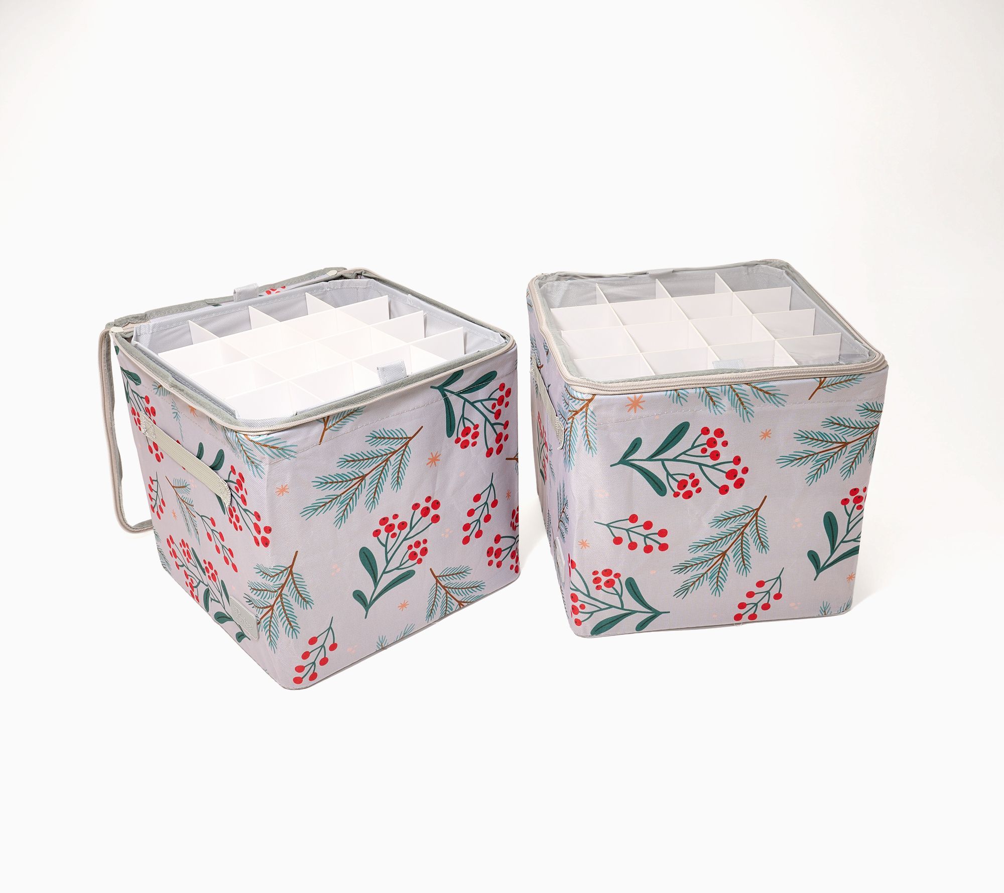 "As Is" Periea Set of 2 64-Piece Collapsible Ornament Boxes
