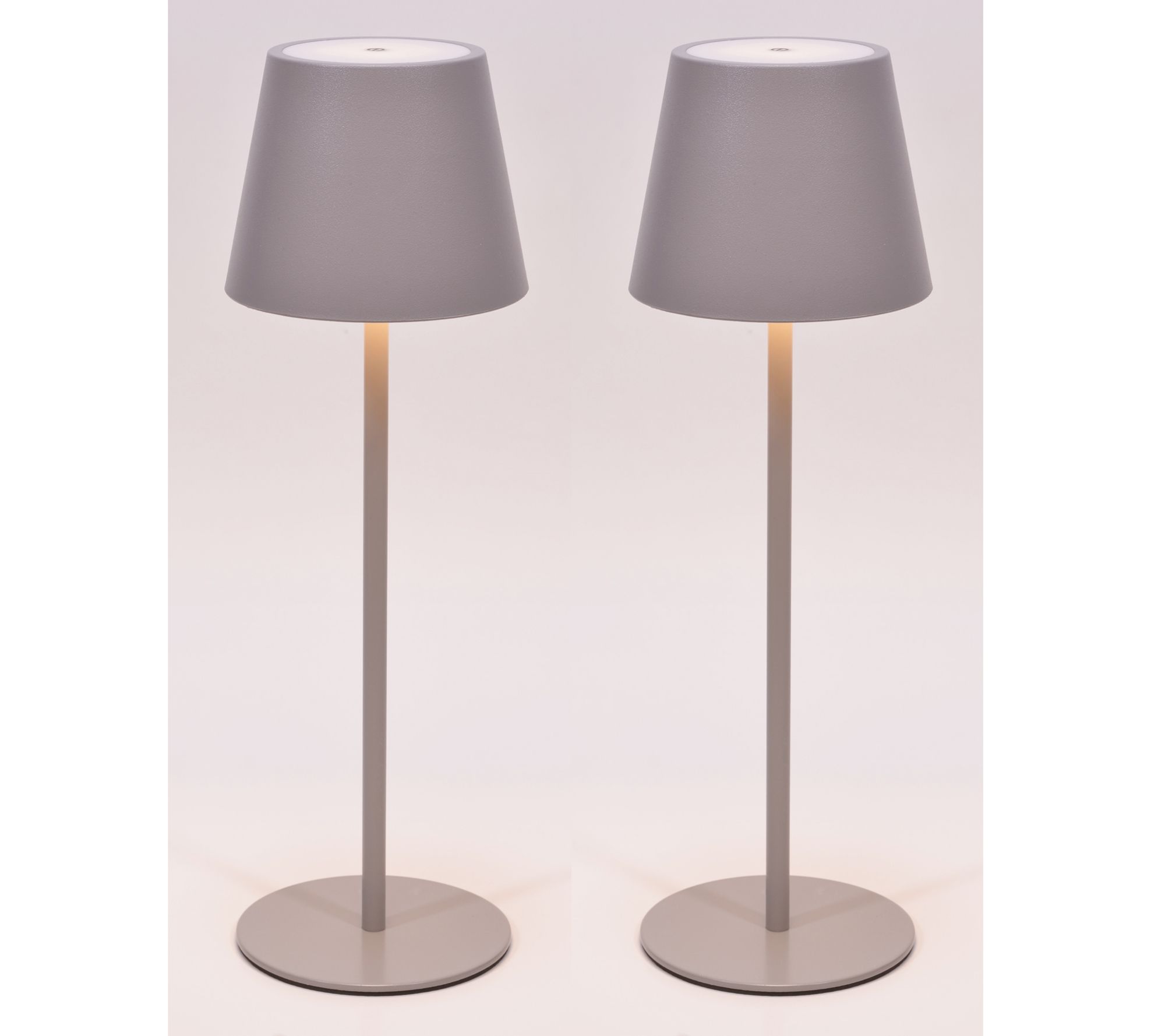 SecureBrite Set of 2 Rechargeable Indoor/Outdoor 14" Touch Lamp