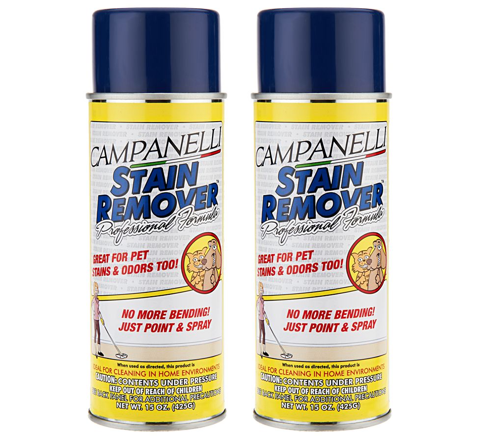 "As Is" Set of 2 Professional 15oz Aerosol Stain Remover by Campanelli