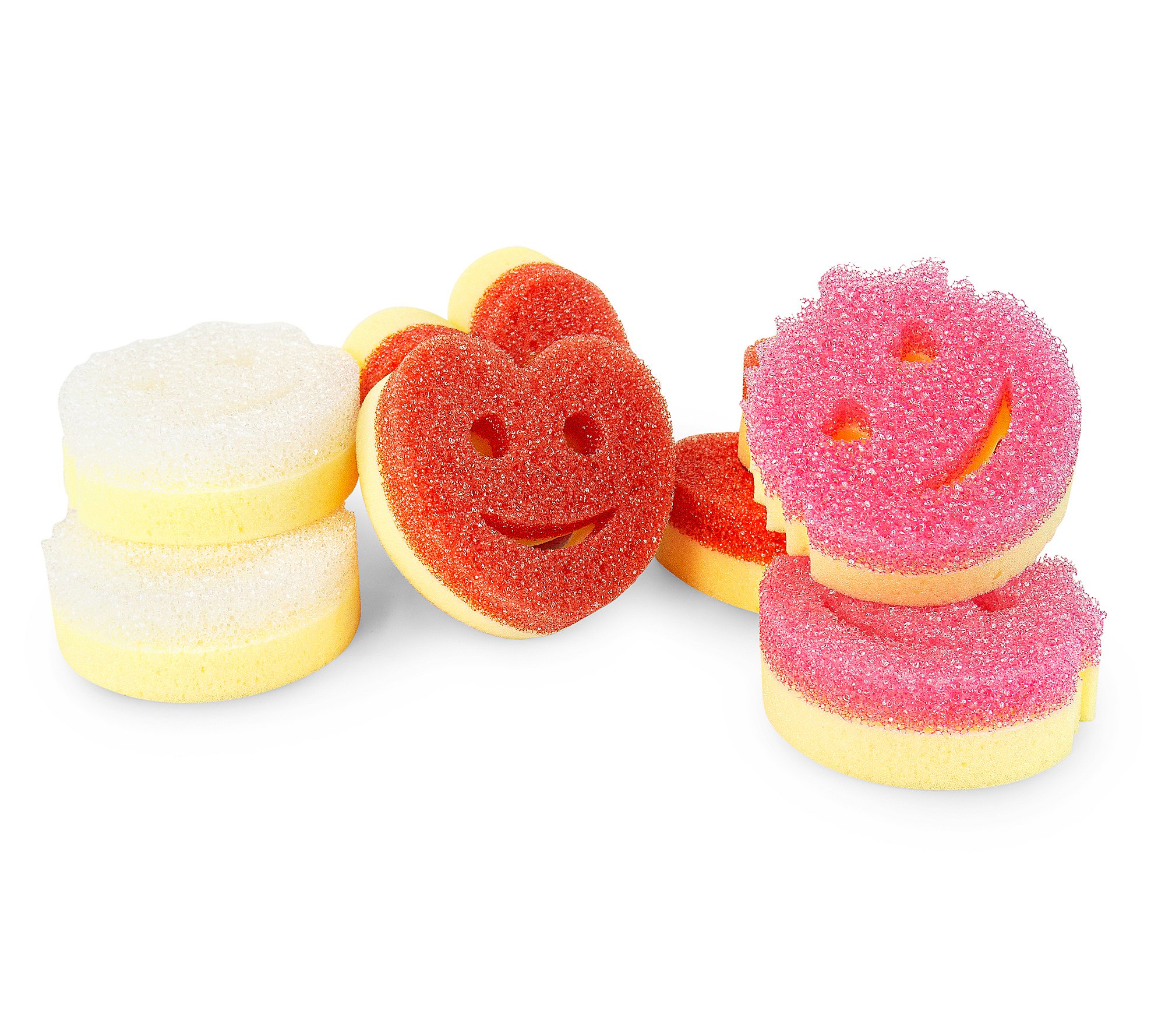 Scrub Mommy 8pc Heart Shape and Heart Eyes Sponge Set in (2) Gift Boxes