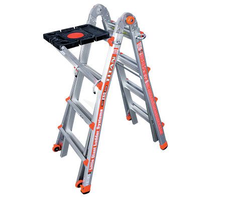 "As Is" Little Giant 24-in-1 17" Ladder System w/Wheels & Project Tray