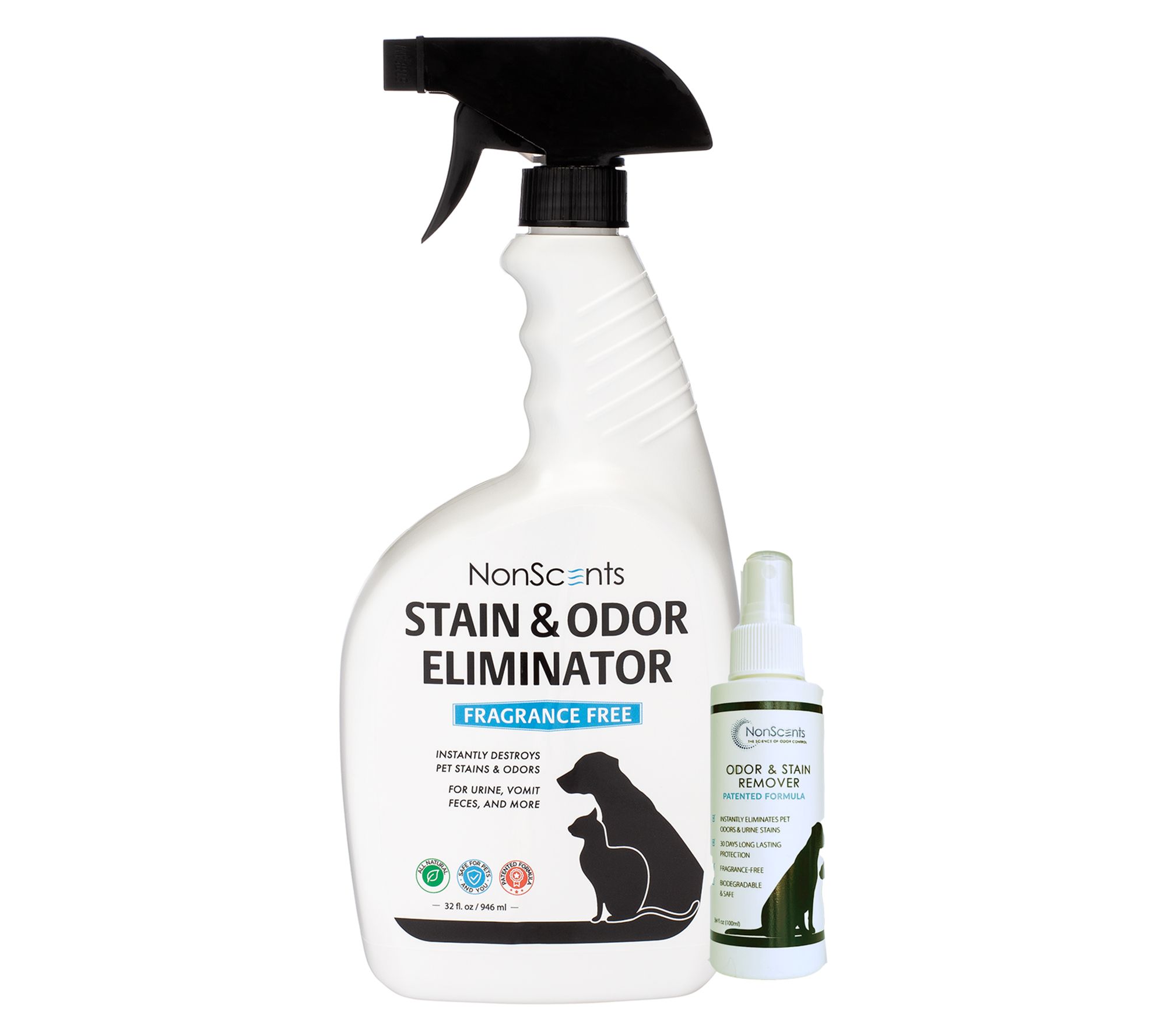 Nonscents Pet Odor and Stain Remover Spray QVC