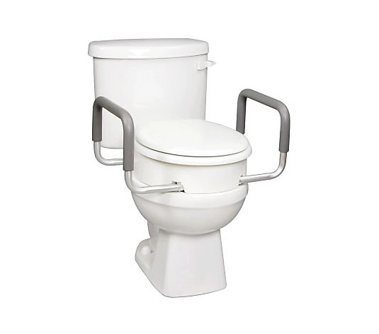 Carex Toilet Seat Elevator with Handles for Standard Toilets