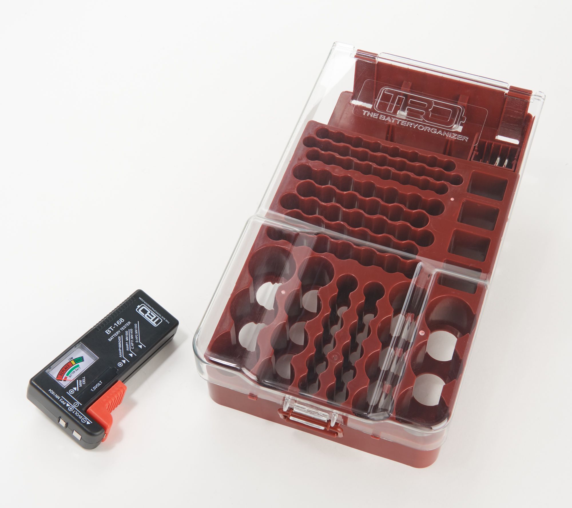 "As Is" Battery Organizer and Storage Case with Tester