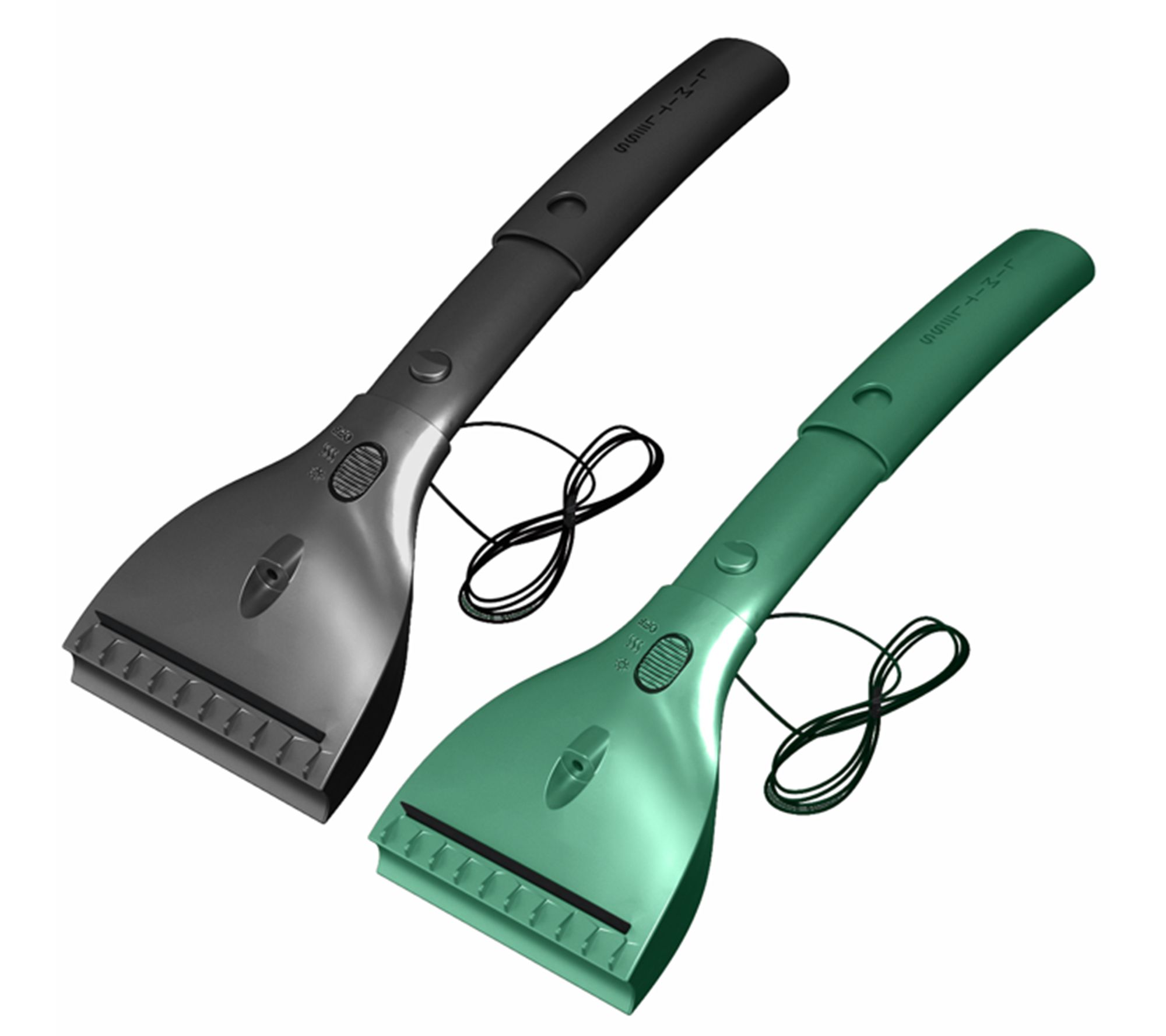 Limitless Set of 2 12-Volt Heated Ice Scrapers w/ LED Light
