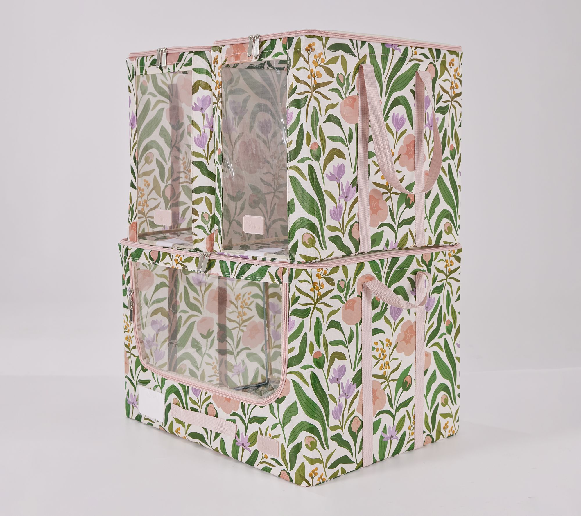 Periea 3 Piece Large Tarp Storage Boxe with Nesting Baskets