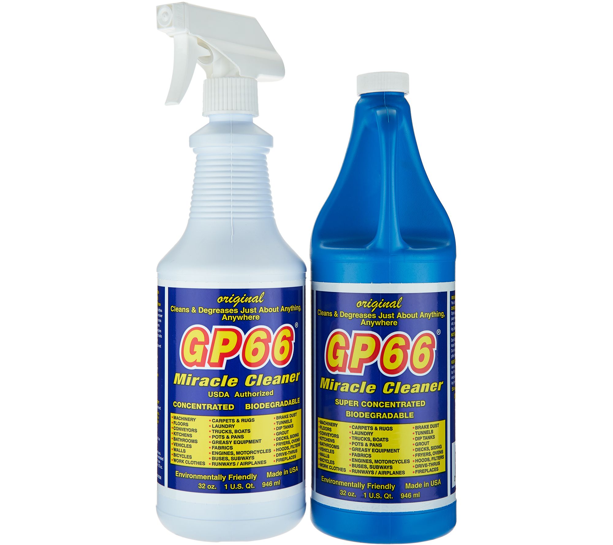 GP66 Miracle Cleaner & Degreaser Concentrate w/ 32oz. Sprayer - Page 1 ...