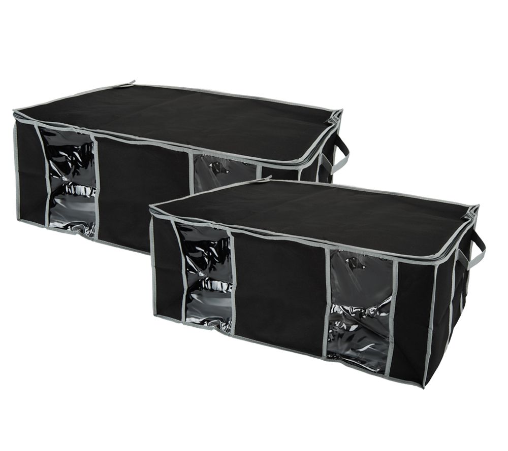 SuperPack Set of 2 Jumbo Stackable Vacuum Seal Storage Totes