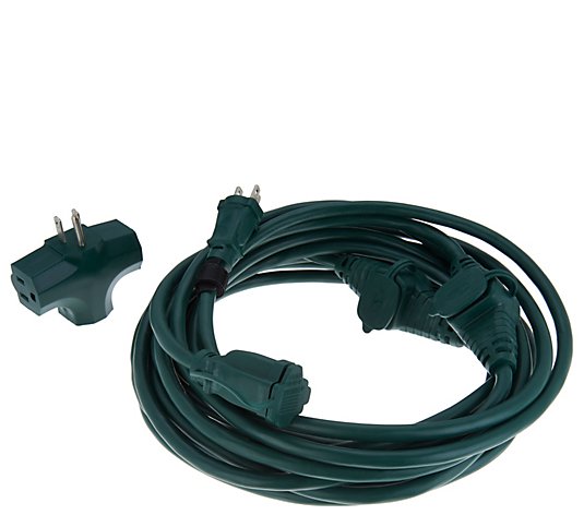 Snow Joe Indoor/Outdoor 25' Extension Cord with 5 Outlets