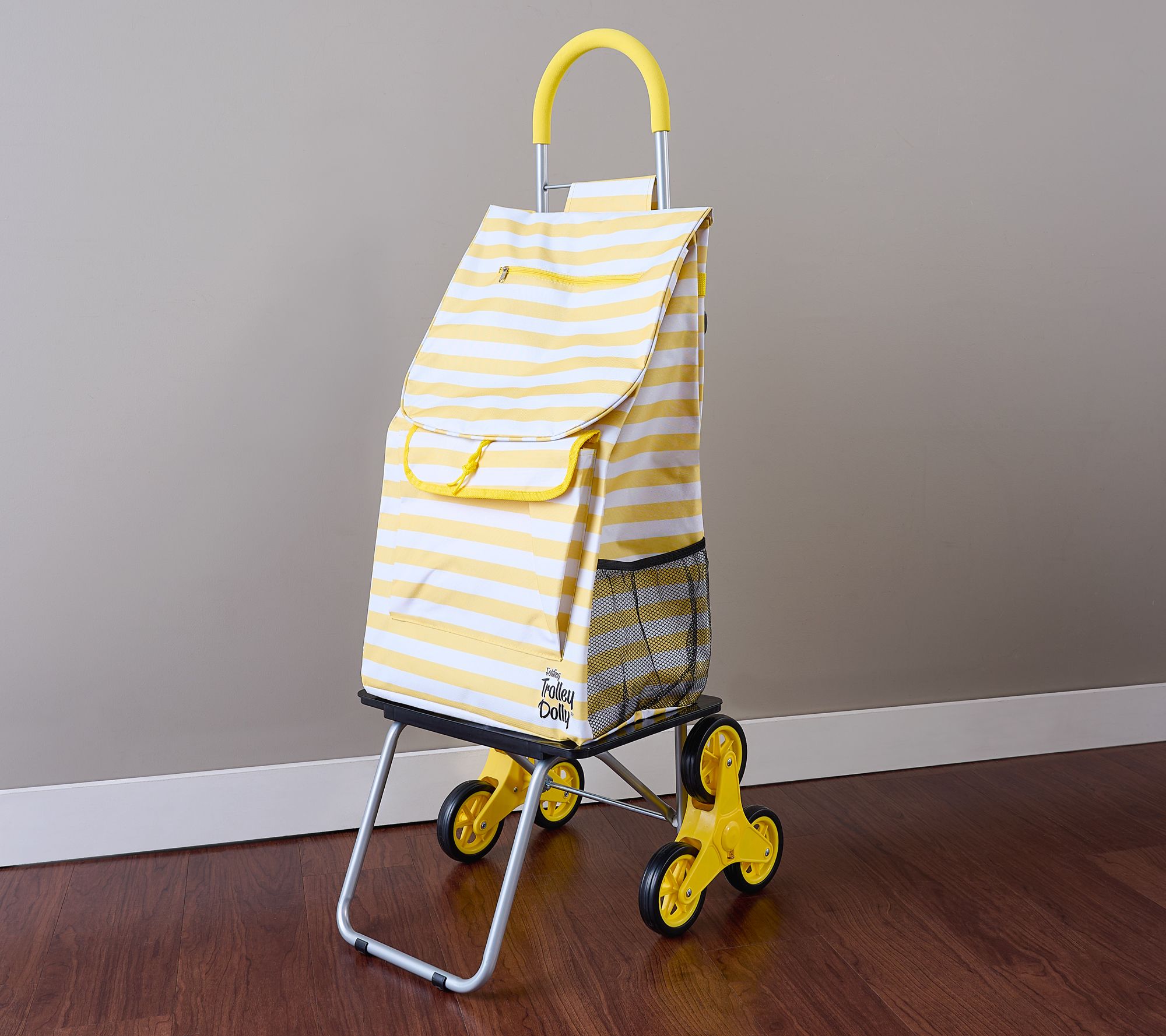 Trolley Dolly XL 3-in-1 Stair Climber Folding Cart w/ Backpack Straps